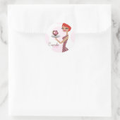 311-Cherrie der Cupcake-Süsse Aufkleber (Tasche)