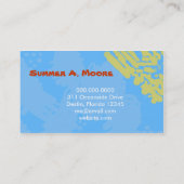 311-CHRISTY'S ORANGE des STRAND-| Visitenkarte (Rückseite)