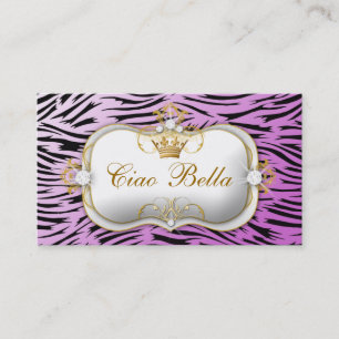 311 Ciao Bella angesagter Zebra-lila Leidenschaft Visitenkarte