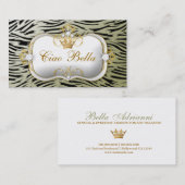 311 Ciao Bella angesagtes Zebra-Moos Visitenkarte (Vorne/Hinten)