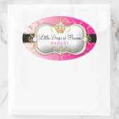 311 Ciao Bella Golden Divine Pink Ovaler Aufkleber (Tasche)