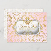 311 Ciao Bella Golden DivinePink Postkarte (Vorne/Hinten)