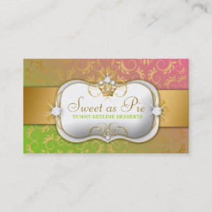 311-Ciao Bella goldener göttlicher Lutscher Visitenkarte