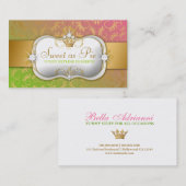 311-Ciao Bella goldener göttlicher Lutscher Visitenkarte (Vorne/Hinten)