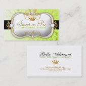 311-Ciao Bella goldenes göttliches Keylime Visitenkarte (Vorne/Hinten)