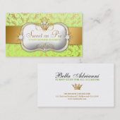 311-Ciao Bella goldenes göttliches Keylime Visitenkarte (Vorne/Hinten)