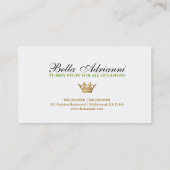 311-Ciao Bella goldenes göttliches Keylime Visitenkarte (Rückseite)