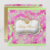 311 Ciao Bella HotPink Limones Vintages Einladung (Vorne/Hinten)