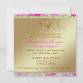 311 Ciao Bella HotPink Limones Vintages Einladung (Rückseite)