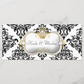 311 Ciao Bella Lovey Dovey Damask Hochzeitsprogram Programm (Vorderseite)