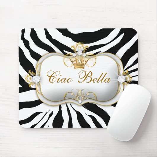 311 Ciao Bella Zebra-Streifen Mousepad (Mit Mouse)