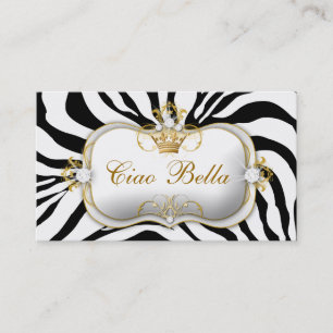 311 Ciao Bella Zebra Visitenkarte