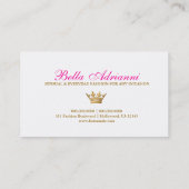 311-Ciao lila Bella verblassen Visitenkarte (Rückseite)