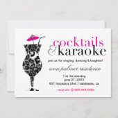 311 Cocktails u. Karaoke Einladung (Vorderseite)