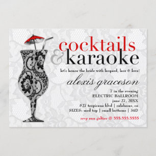 311 Cocktails u. Karaoke-Spitze-Einladung Einladung
