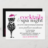 311 Cocktails und Wellness-Center Einladung (Vorne/Hinten)