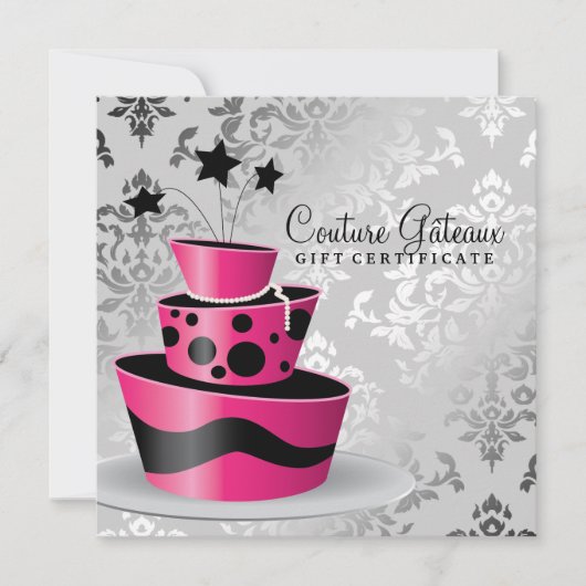 311 Couture Gâteaux Geschenkgutschein Hot Pink (Vorderseite)