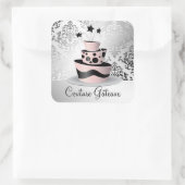 311 Couture Gateaux Quadratischer Aufkleber (Tasche)