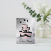 311 Couturen Gâteaux erstklassiges Perlen-Papier Visitenkarte (Stehend Vorderseite)