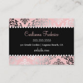 311 Couturen Gâteaux erstklassiges Perlen-Papier Visitenkarte (Rückseite)