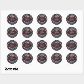 311 Cupcake Divine Pink Aqua Damask Aufkleber (Blatt)