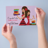 311 Cupcake Süsse Spanische Mädchen Flyer (Handgriff)