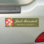 311-CUSTOMIZABLE GERADE VERHEIRATET AUTOAUFKLEBER (Auf Auto)