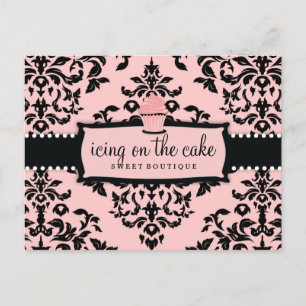 311 Das Eisen auf der süßen Kuchen, das zart pink  Postkarte