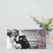 311-Dashing Damask | Light Pink Danke Foto (Stehend Vorderseite)