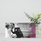 311-Dashing Damask | Magenta Danke Foto (Stehend Vorderseite)