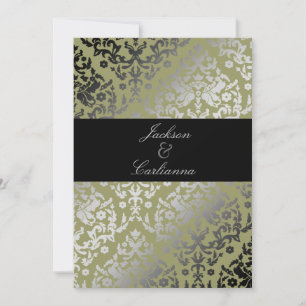 311-Dazzling Damask Alligator Einladung
