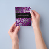 311-Dazzling Damask Außergewöhnlicher Lila Flyer (Gruppe)