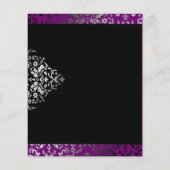 311-Dazzling Damask Außergewöhnlicher Lila Flyer (Hinten)
