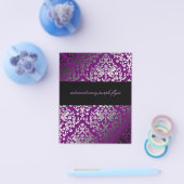 311-Dazzling Damask Außergewöhnlicher Lila Flyer (Einzeln)