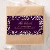 311 Dazzling Damask Gold Ivory Deep Lila (Insitu)