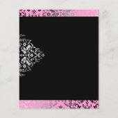 311-Dazzling Damask Pink Flamingo Flyer (Hinten)