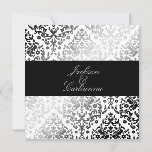 311-Dazzling Damask Polar Bear Einladung