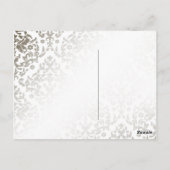 311 Dazzling Damask Türkis & Limone Postkarte (Rückseite)