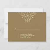 311-Dazzling Damask UAWG Gold Ivory Eggplant RSVP Karte (Rückseite)