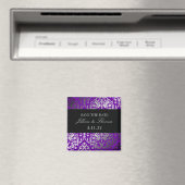 311-Dazzling Damask Vivacious Violet Magnet (In Situ (Geschirrspüler))