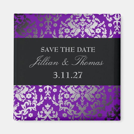 311-Dazzling Damask Vivacious Violet Magnet (Vorne)