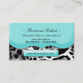 311 der verschwenderische Topaz-Diamant-Leopard Visitenkarte (Rückseite)