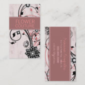 311 Diamant-Deko-Blume Visitenkarte (Vorne/Hinten)