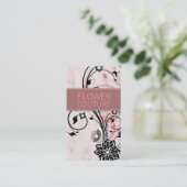 311 Diamant-Deko-Blume Visitenkarte (Stehend Vorderseite)