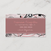 311 Diamant-Deko-Blume Visitenkarte (Rückseite)