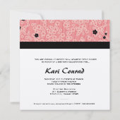 311-Diamond Kirschblüten-Hintergrund der Geisha-| Einladung (Rückseite)