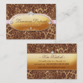 311 die leuchtende Leopard-Rosa-Ordnung Visitenkarte (Vorne/Hinten)