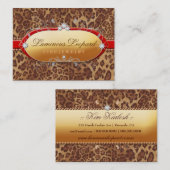 311 die leuchtende Leopard-Rot-Ordnung Visitenkarte (Vorne/Hinten)