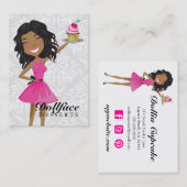 311 Dollface Nachtisch-Pink Ebonie Visitenkarte (Vorne/Hinten)