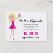 311 Dollface Nachtische Blondie 3,5 x 2 Visitenkarte (Rückseite)